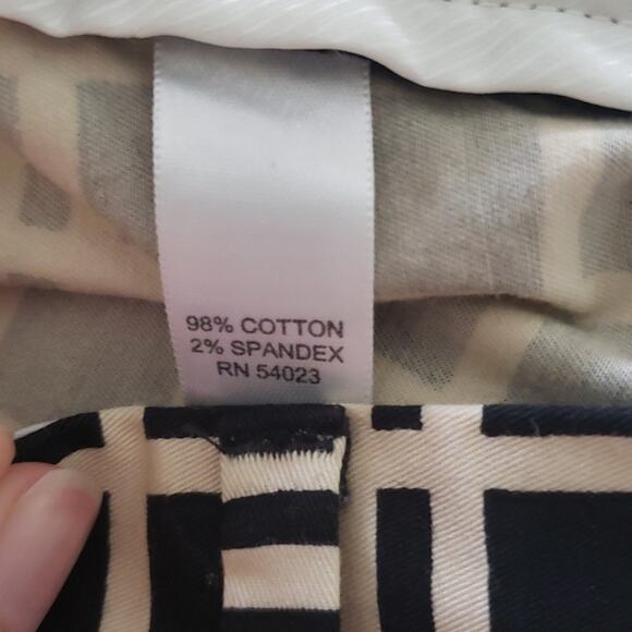 Banana Republic Women's Hampton Pants Size 4 Office Boss Career Geometric 70's - Picture 6 of 7